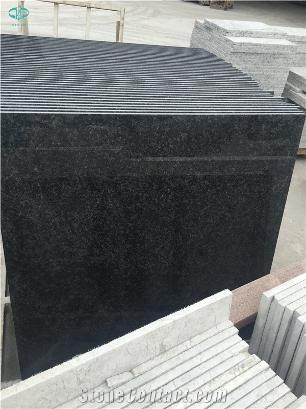 Angola Black Granite for Flooring Tile, Wall Tile