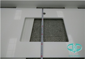 Artificial Pure White Quartz Countertop&Vanity Top