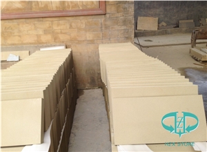 Beige Sandstone for Exterior Wall Application