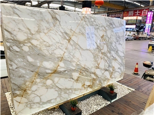 Bianco Calacatta Gold Marble Slabs for Decoration