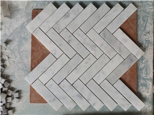 Bianco Carrara Marble Customized Mosaic Tiles