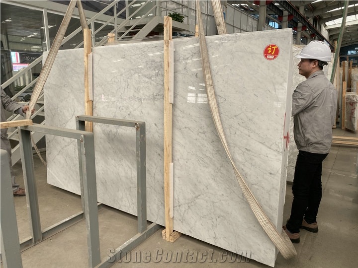 Bianco Carrara White Marble Tiles,Cts,Slabs