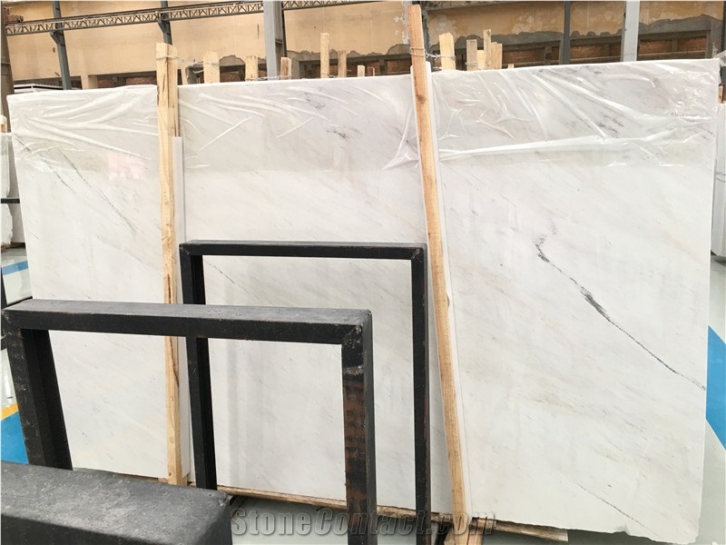 Bianco Sivec White Marble Slabs for Bathroom