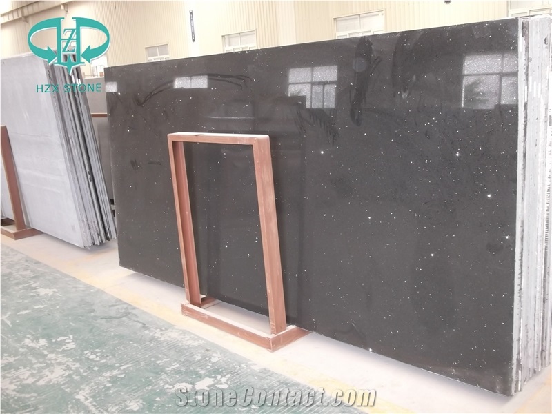 Black Artificial Marble Stone for Big Slab