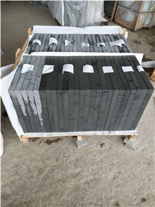 Black Basalt Lava Stone Tiles Flooring Coverying