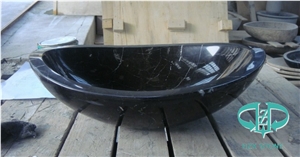 Black Marquina Marble Round/Oval/Square Sink&Basin