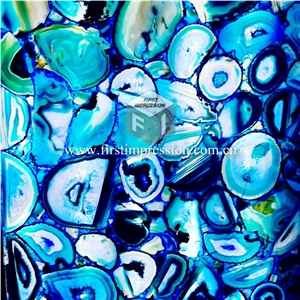 Blue Agate Gemstone Semiprecious Slabs,Tiles