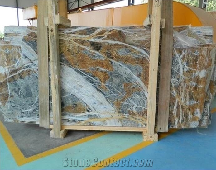 Blue and Brown Marble