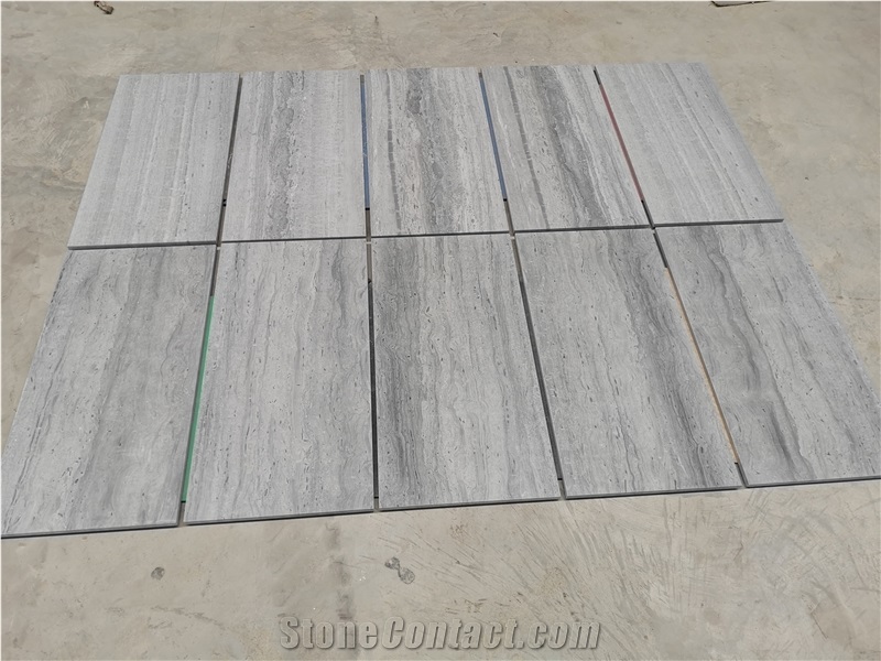Blue Wood Vein Marble Blue Oak Marble Floor Tiles