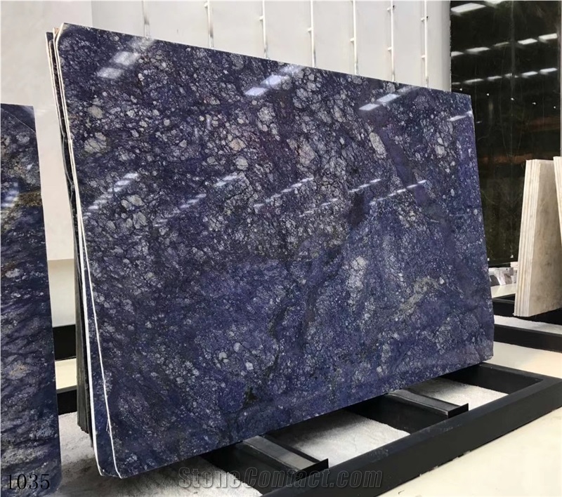 Brazil Sodalita Granite Slab Wall Floor Tiles Used