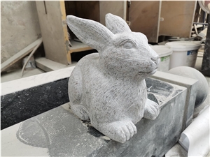 Bunny Dark Blue Rabbit Sculpture