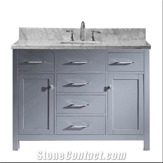 Carrara White Marble Slabs for Bathroom Worktops