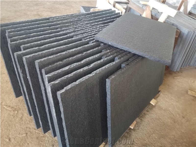 Cheap Vietnam Black Basalt Stone Floor Tiles