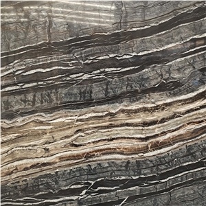 China Antique Wood Black Gold Marble for Decor