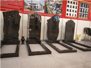 China Black Granite Tombstone Headstone Monument