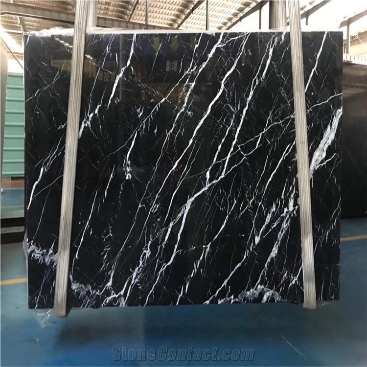 China Black Marquina Marble Round Table