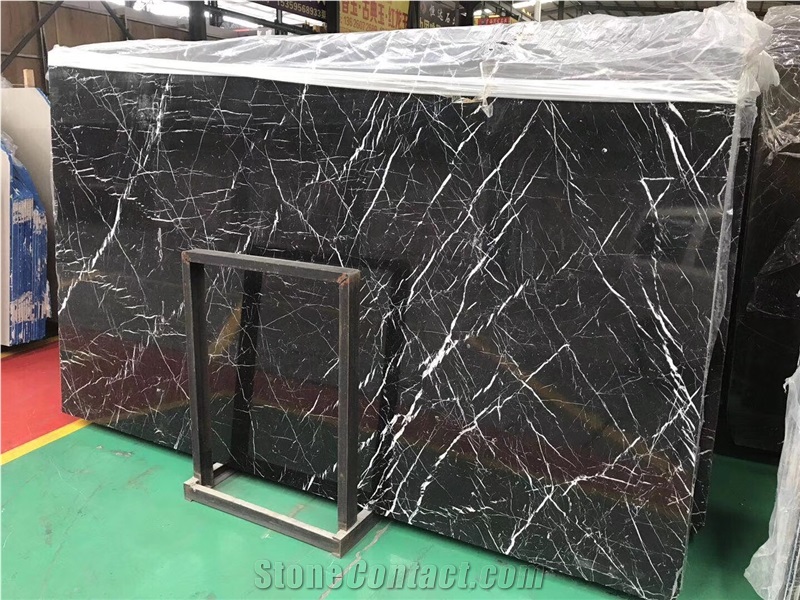 China Black Marquina Marble Table Top