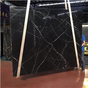 China Black Marquina Marble Waterjet Medallions