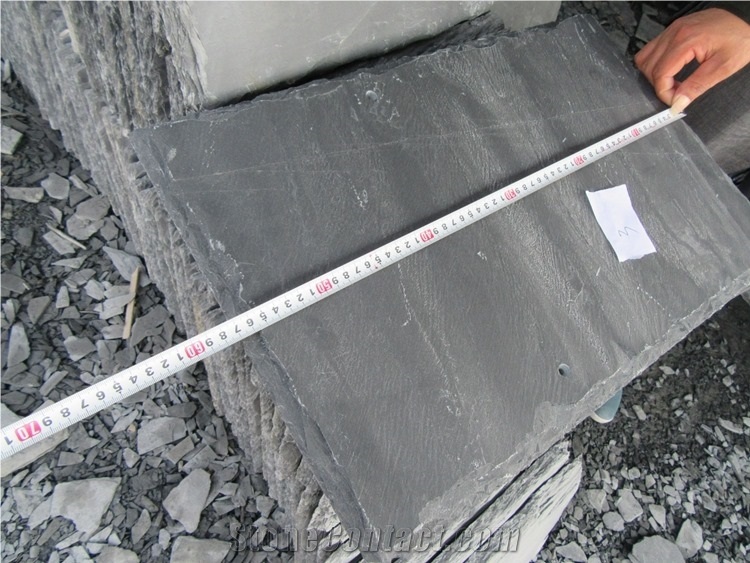 China Black Slate Natural Stone Roofing Tiles