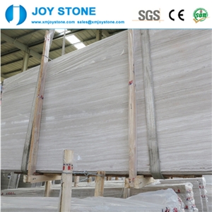 China Cheap Price White Wooden Grain Marble Slabs