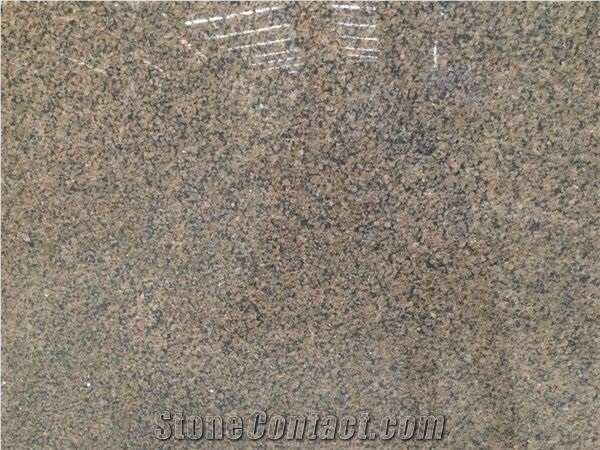 China Gold Diamond Tropic Brown Granite Tiles Slab