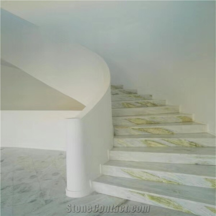 China Green Jade Tiles for Stairs