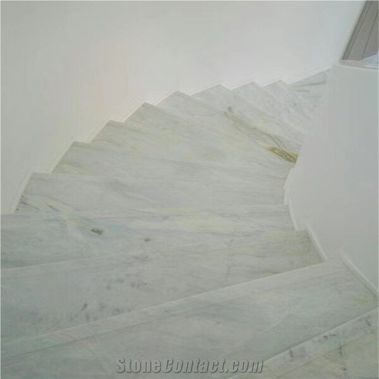 China Green Jade Tiles for Stairs