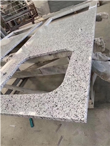 China Jilin White Granite Countertop with Seam