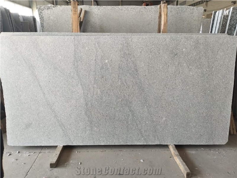 China Landscape Stone Flamed Gray Granite Big Slab