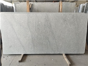 China Landscape Stone Flamed Gray Granite Big Slab
