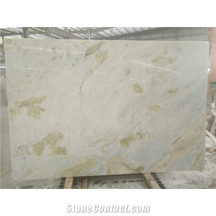 China Lemon Ice Marble Green Jade Bathroom Tops