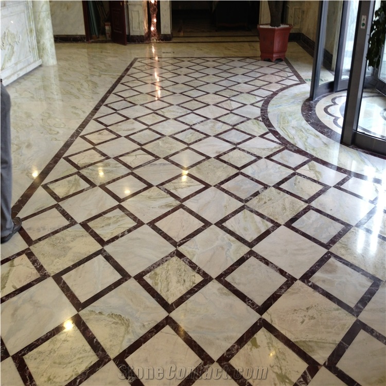 China Lemon Ice Marble Jade Floor Tiles