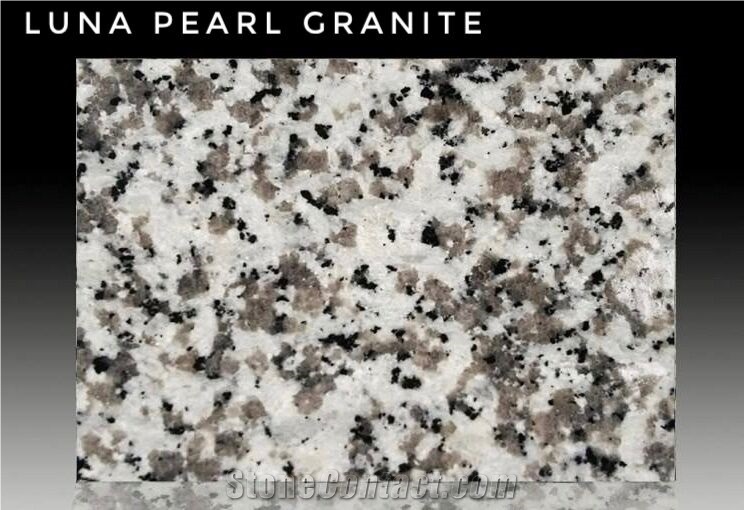 China Luna Pearl White Granite G640 Custom Slabs