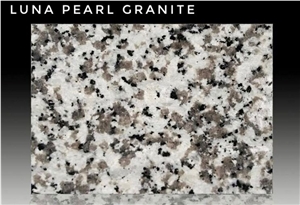 China Luna Pearl White Granite G640 Custom Slabs