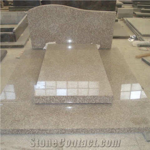 China Manufacturer G635 Red Granite Gravestone