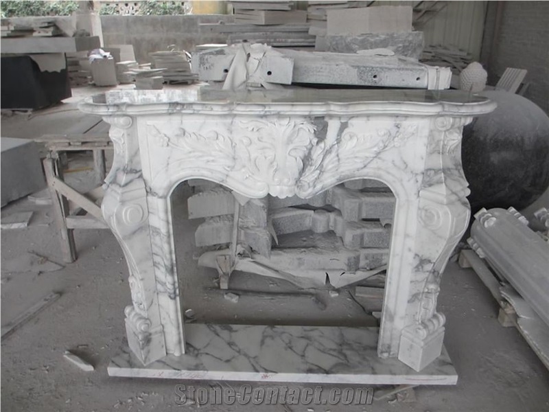 China New Design Marble Indoor Fireplace
