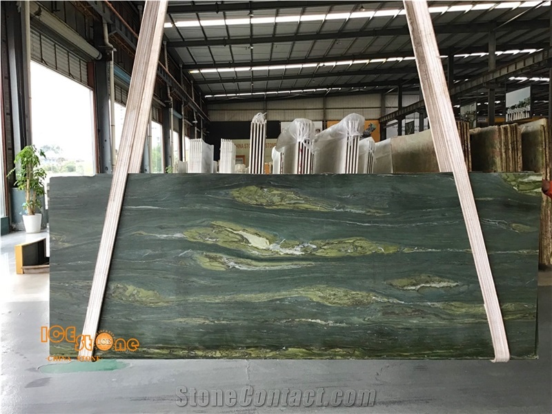 Chinese Amazon Green Marble Wall Covering Tiles