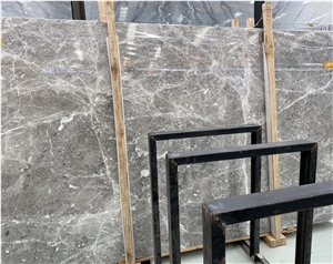 Chinese Athena Grey Marble Slabs with White Waves