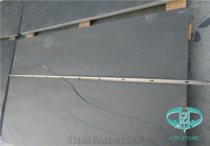 Chinese Black Slate Riven Surface Tiles