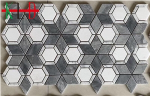 Composited Thin Laminated Wall Mosaics Marble Tile