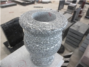 Custom Made Polished Granite Memorial Vase