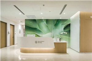Customized Solid Surface Hospital Reception Desk