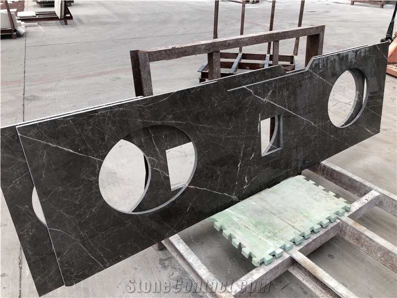Cyprus Grey Marble Cut to Size for Countertops