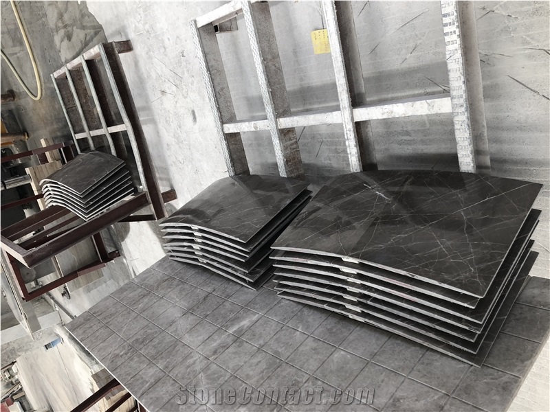 Cyprus Grey Marble Panels for Sculptured Hollow Columns