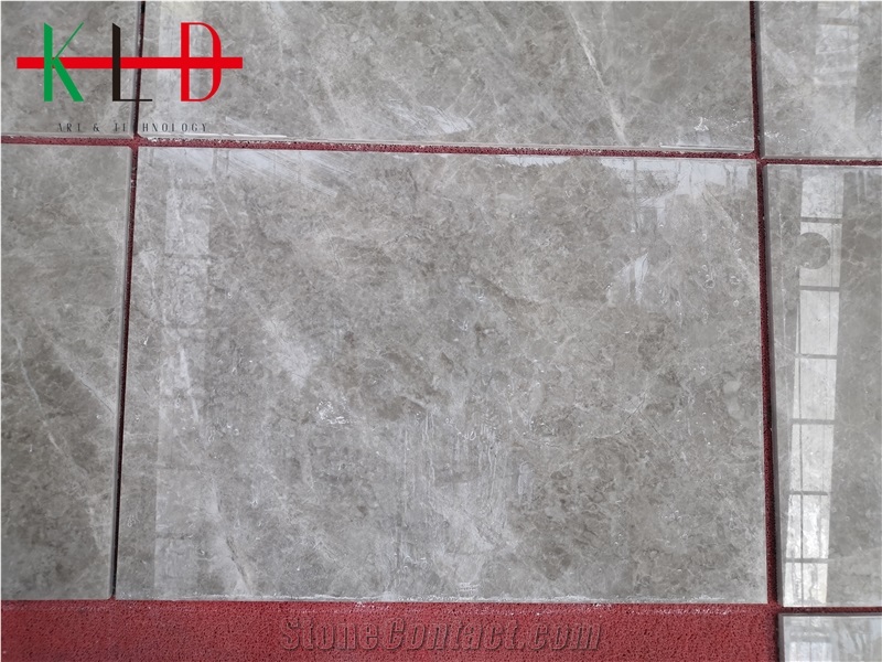 Dora Ash Cloud Marble Slab Floor Cut-To-Size Tiles