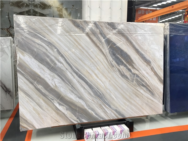 Dramas White Marble Slabs for Wall Paving