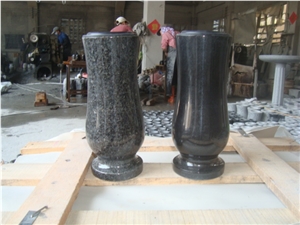 European Style Tombstone Granite Vase and Lamp