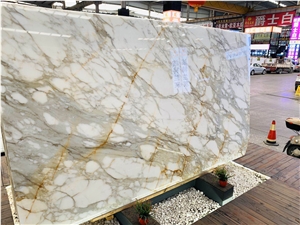 Factory Calacatta Gold Marble Slab Wall&Floor Tile