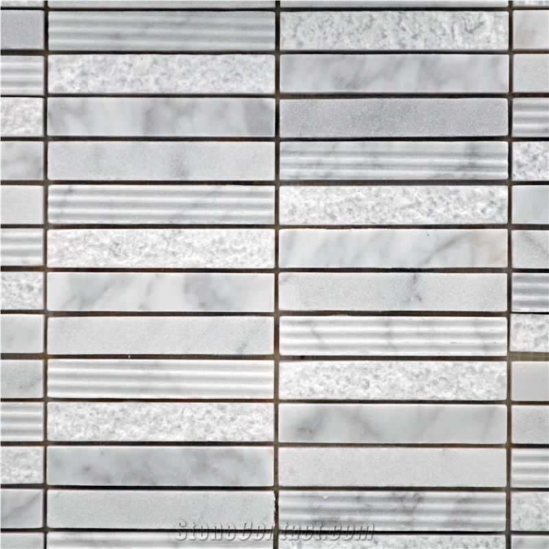 Factory Cheap Marble Linear Strips Mosaic Tile