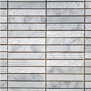 Factory Cheap Marble Linear Strips Mosaic Tile